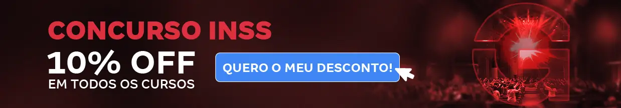 [Preparatórios] 10% OFF – Concurso INSS – Cabeçalho
