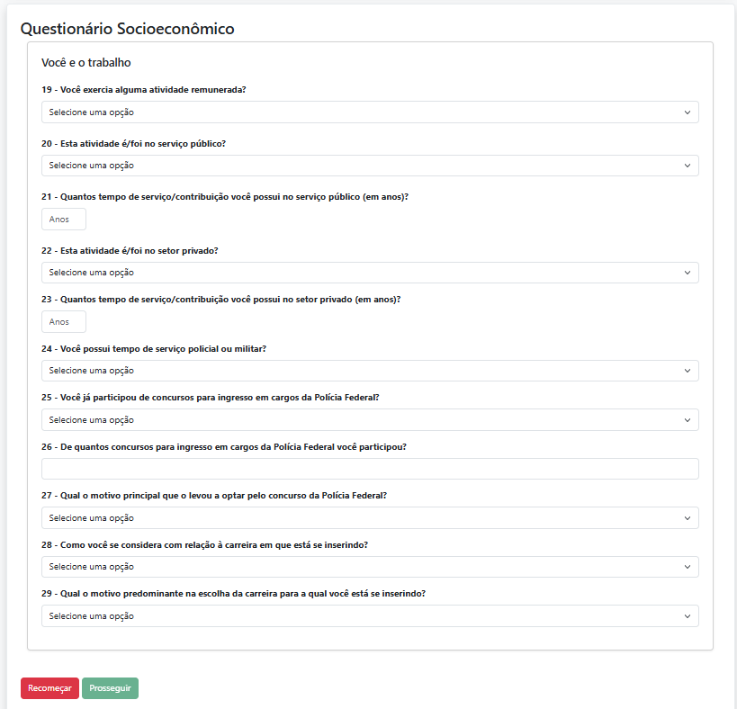 Inscrições Concurso PF Administrativo: Passo 14.3