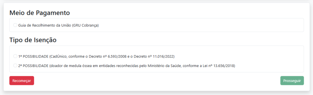 Inscrições Concurso PF Administrativo: Passo 13