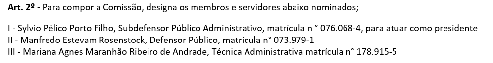 Concurso DPE PB: confira os membros da comissão organizadora