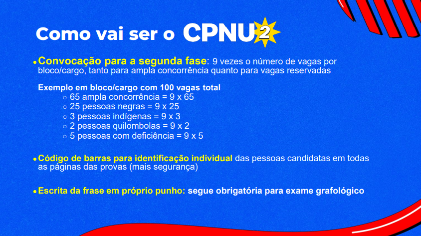 Edital CNU: prova discursiva convocará 9 vezes o número de vagas por bloco