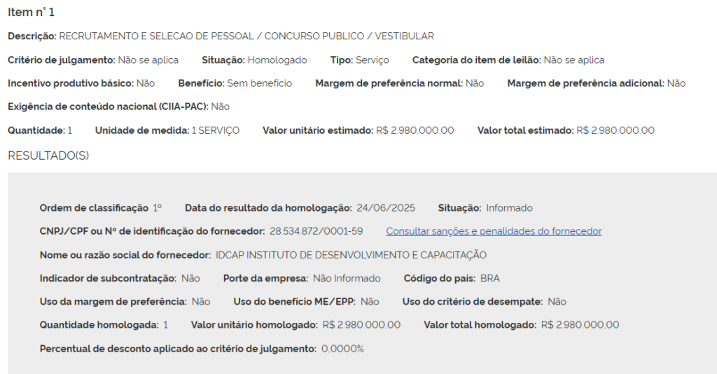 Concurso IASES ES: banca deifnida