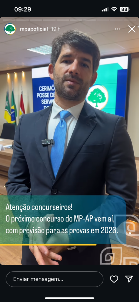 Concurso MP AP: anúncio