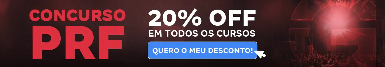 [Preparatórios] 20% OFF – Concurso PRF – Cabeçalho