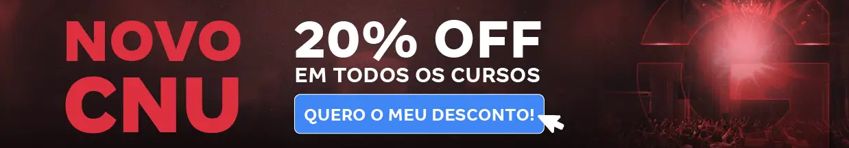 [Preparatórios] 20% OFF – Concurso CNU – Cabeçalho