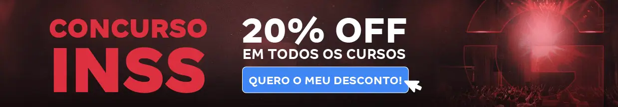 [Preparatórios] 20% OFF – Concurso INSS – Cabeçalho