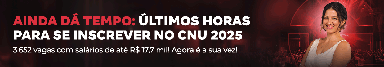 [Preparatórios] Ainda dá tempo – Último dia de inscrição – Cabeçalho