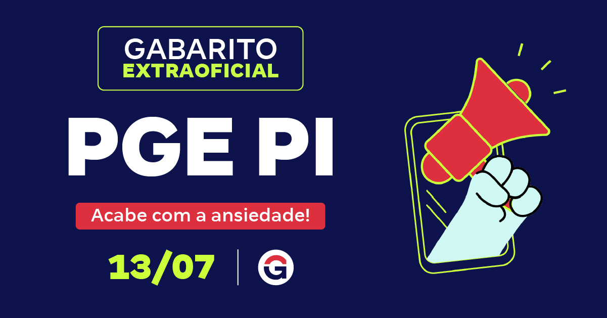 Gabarito PGE PI Procurador extraoficial: corrija sua prova
