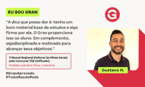2° lugar no Concurso TSE Unificado: conheça Gustavo H.!