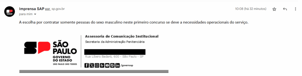 Concurso Polícia Penal SP: Retorno