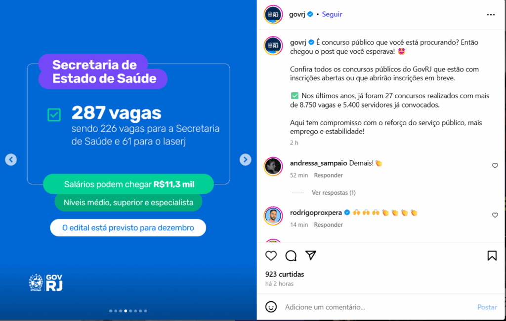 Concurso SES RJ: Governo confirma edital