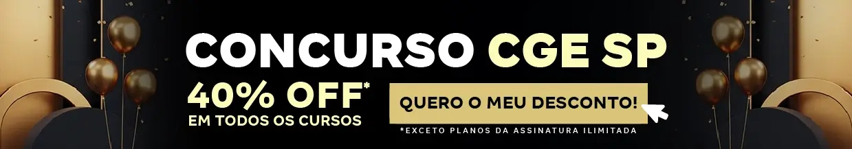 [40% OFF] Concurso CGE SP – Cabeçalho