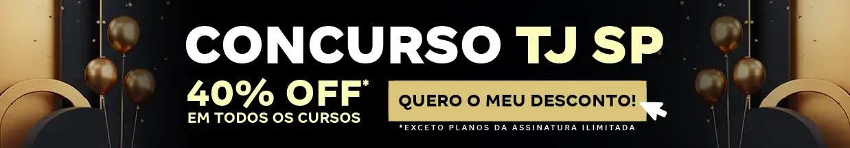 [40% OFF] Concurso TJ SP – Cabeçalho