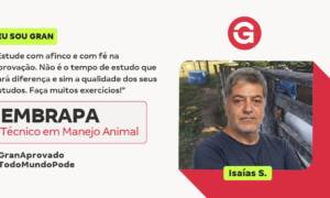 Aprovado no Concurso EMBRAPA: conheça Isaías S.!