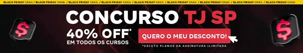 [40% OFF] Concurso TJ SP – Cabeçalho