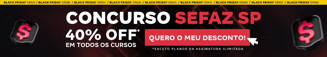 [40% OFF] Concurso Sefaz SP – Cabeçalho