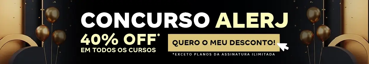 [40% OFF] Concurso ALERJ – Cabeçalho
