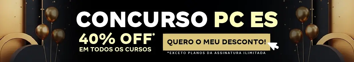 [40% OFF] Concurso PC ES – Cabeçalho