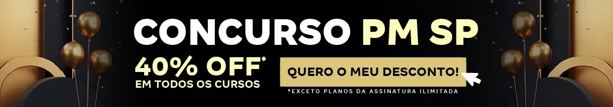 [40% OFF] Concurso PM SP – Cabeçalho