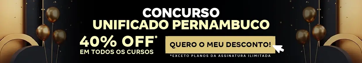 [40% OFF] Concurso Unificado PE – Cabeçalho