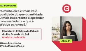 Aline P. conquistou a mudança de vida com a aprovação!