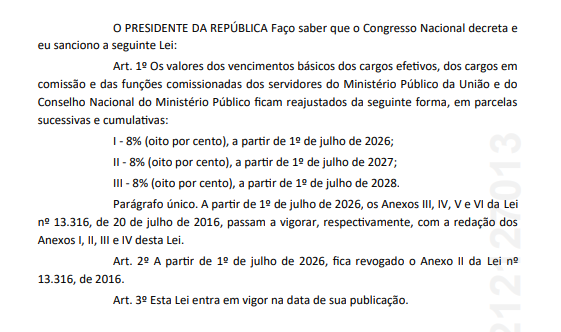 Concurso MPU: Projeto de Lei propõe reajuste salarial 