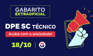 Gabarito DPE SC Técnico extraoficial: correção da prova