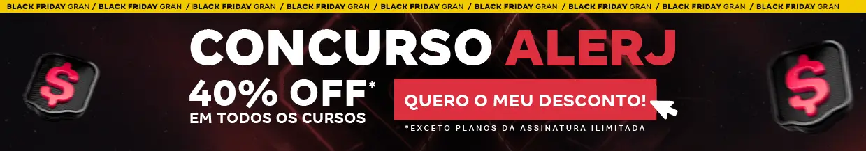 [40% OFF] Concurso ALERJ – Cabeçalho