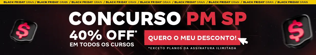 [40% OFF] Concurso PM SP – Cabeçalho
