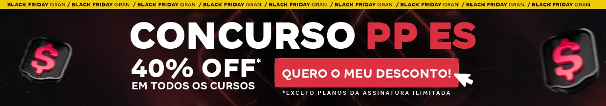 [40% OFF] Concurso Polícia Penal ES – Cabeçalho
