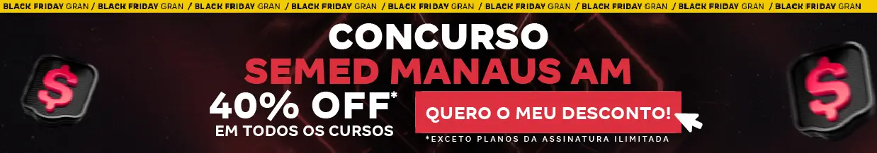 [40% OFF] Concurso SEMED Manaus – Cabeçalho