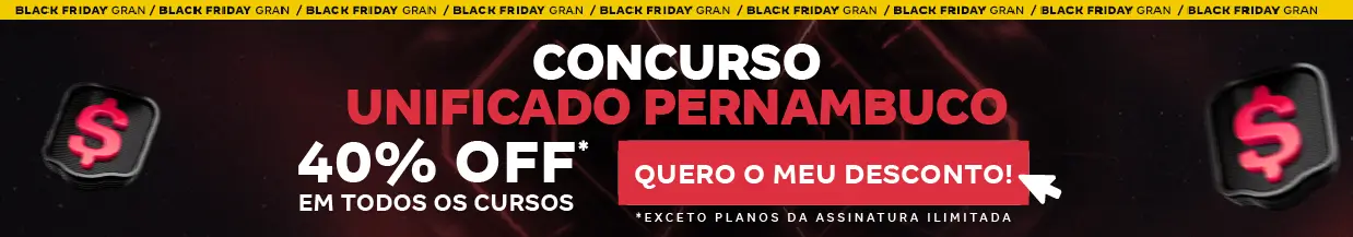 [40% OFF] Concurso Unificado PE – Cabeçalho