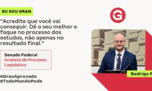 Aprovado no Senado aos 24 anos: conheça Rodrigo F.!