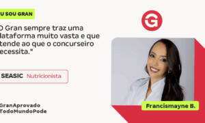 Trabalhando em dois empregos, Francismayne B. foi aprovada!