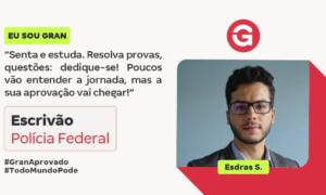 Esdras S. venceu as conciliações e foi aprovado na PF!