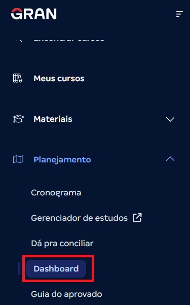 Dashboard de desempenho: como acessar (web)