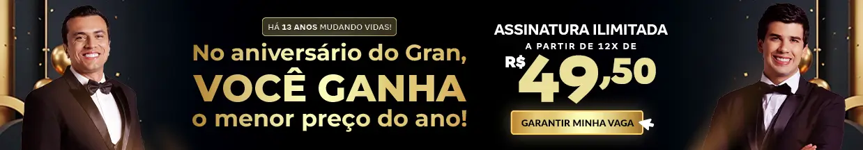 [Aniversário Gran] Assinatura Ilimitada – Cabeçalho