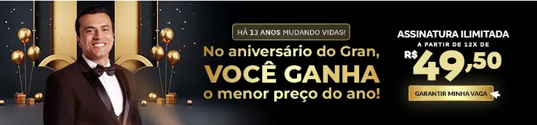 [Aniversário Gran] Assinatura Ilimitada – Horizontal