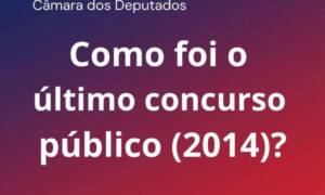 Último Concurso Público da Câmara dos Deputados em 2014
