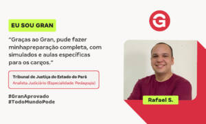 Com a aprovação no TJ PA, Rafael S. realizou um sonho!