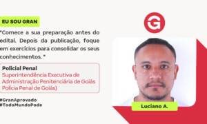 Buscando estabilidade, Luciano A. focou nos concursos!