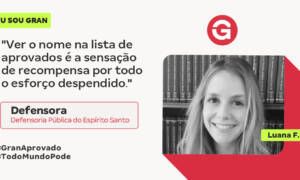 Com muito foco, Luana F. ingressou na carreira de Defensoria!