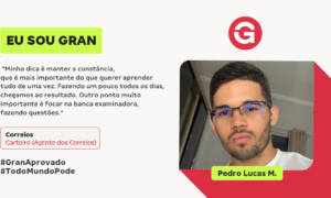 Pedro Lucas M. conciliou os estudos com o trabalho e faculdade!