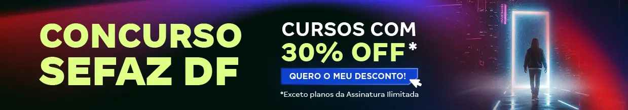 [Desconto curso avulso] Sefaz DF – Cabeçalho