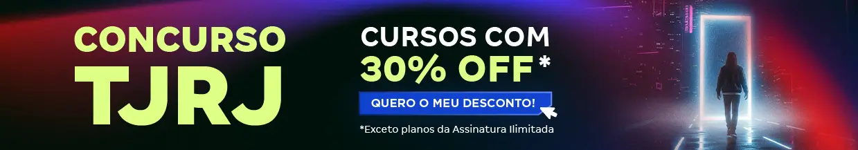 [Desconto curso avulso] TJ RJ – Cabeçalho