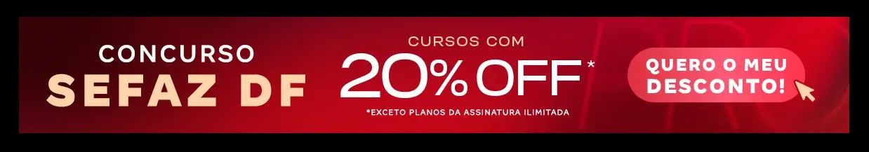 [Desconto curso avulso] Sefaz DF – Cabeçalho