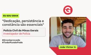 Aprovado na PCMG aos 20 anos de idade: conheça João Victor G.!