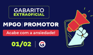 Gabarito MP GO Promotor: veja o gabarito extraoficial AQUI!