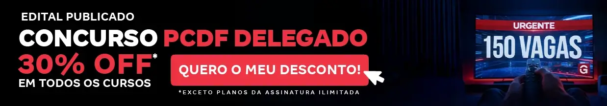 [Desconto curso avulso] Concurso PCDF Delegado – Cabeçalho