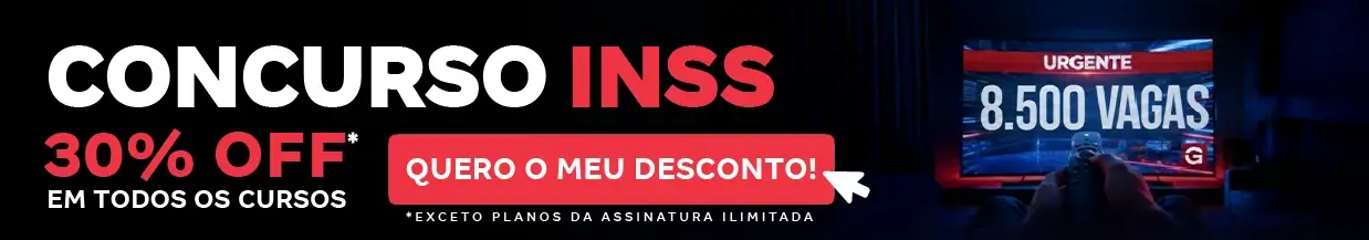 [Desconto curso avulso] Concurso INSS – Cabeçalho